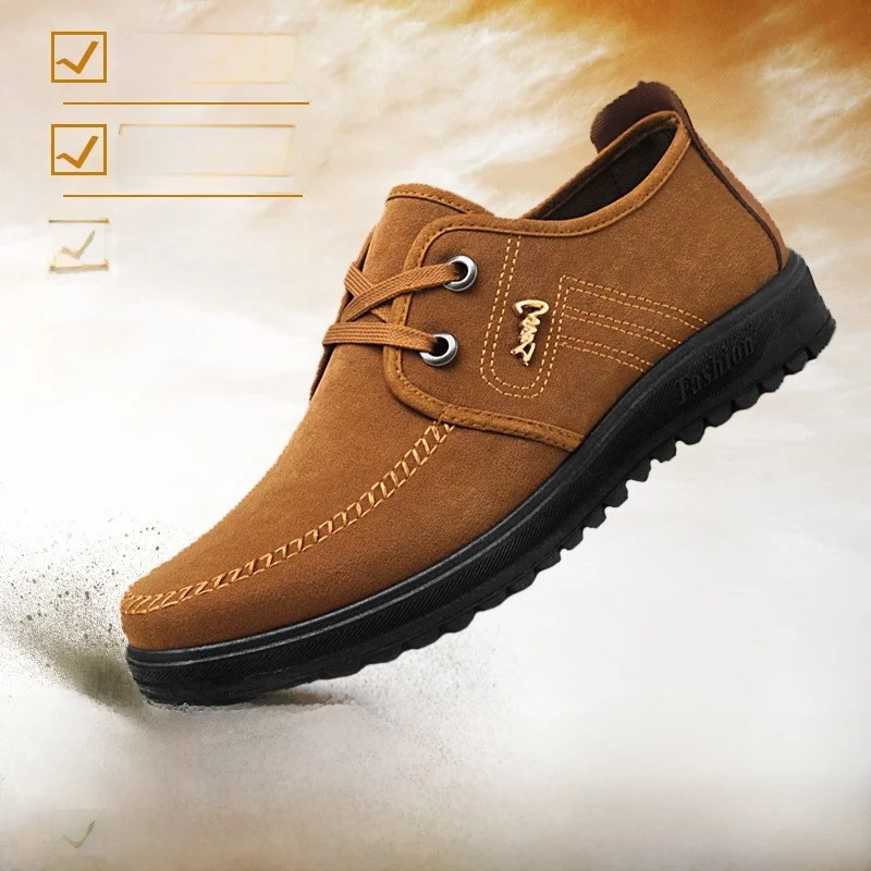 

Men's Casual Breathable Work Shoes Beijing Style Canvas Shoes Anti-slip Wear-resistant Labor Protection round Toe Comfortable