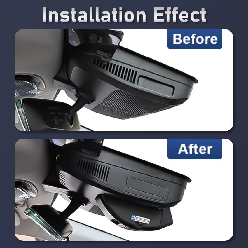 4K التوصيل والتشغيل واي فاي جهاز تسجيل فيديو رقمي للسيارات كاميرا بعدسة مزدوجة لشيري Exeed RX Yaoguang 400T 2023 2024 2025 APP التحكم #3