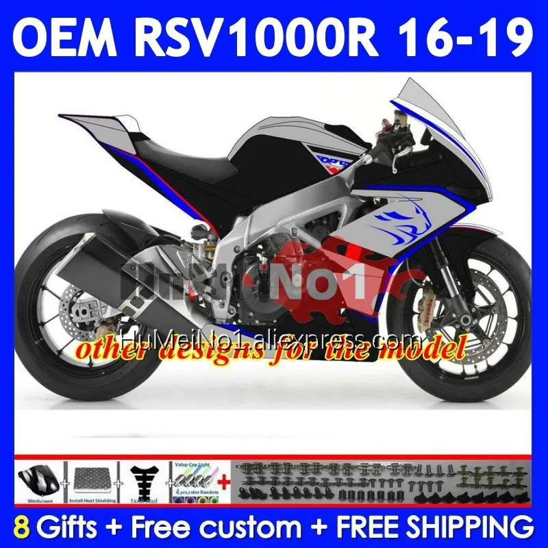 Aprilia RSV 1000 R RR 1000R 316No 37 RSV1000 16 17 18 19 RSV1000RR 2016 2017 2018 2019ขาวแดงแฟริ่ง