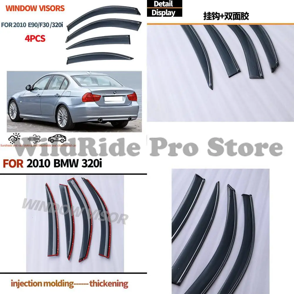 

1 set For 2005-19 BMW 3 Series Standard Wheelbase Rain Visors BMW 3 Series E90 F30 Window Visor Rain Deflector