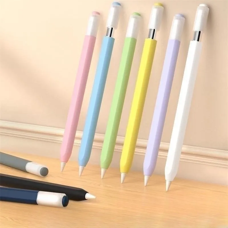 

Pencil Case for Apple Pencil USB-C Tablet Stylus Protective Cover Soft Silicone Shockproof Non-slip
