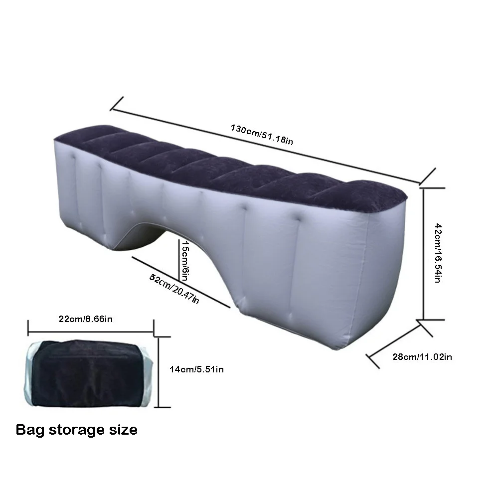 Car Iatable Air Mattress Buckle Design Comfortable Stable Support Foldable Car Mattress Bed Auto Interior Accessories