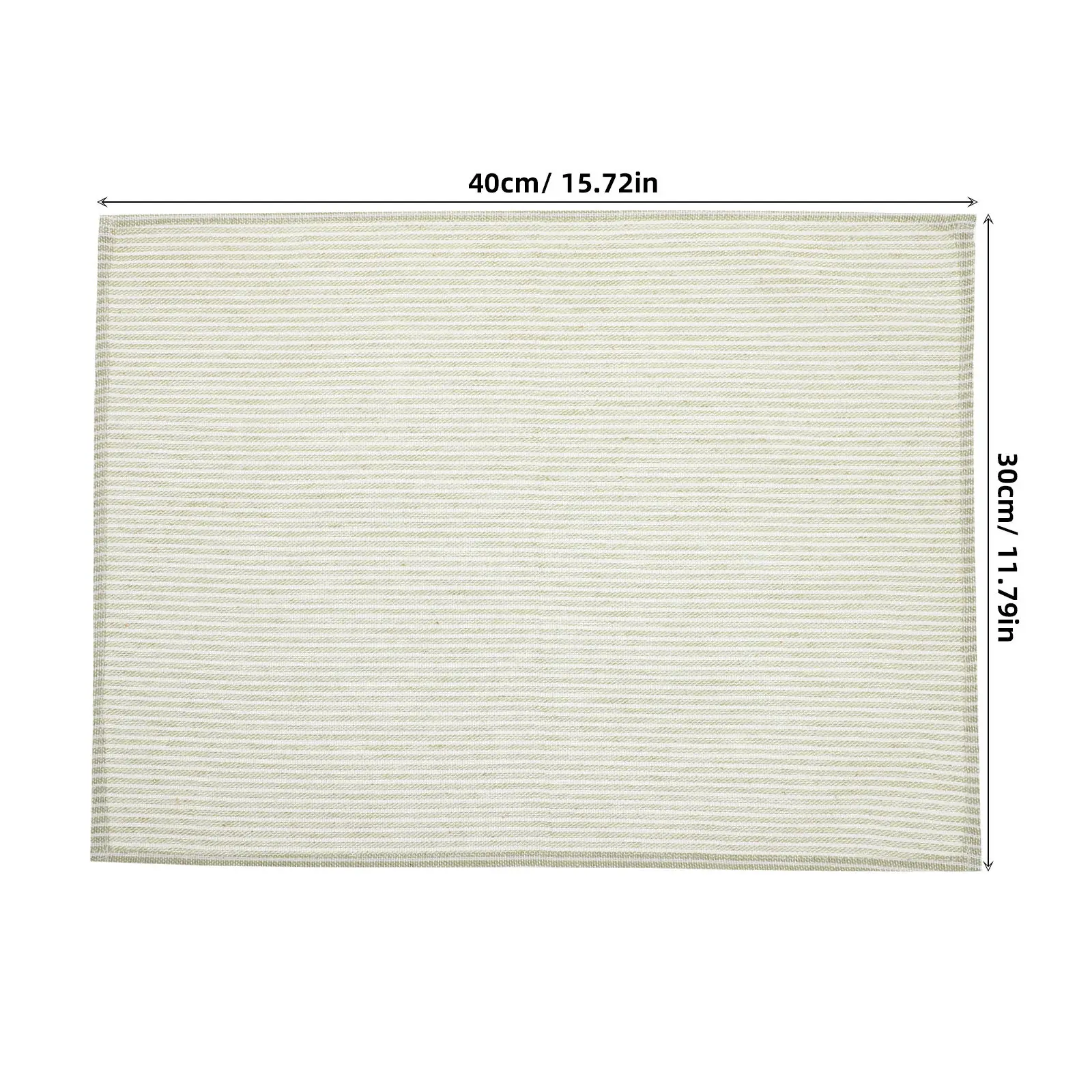 Nordic Style Cotton Linen Striped Placemat Dining Table Decor Heat Insulated Washable Table Protector Non Slip