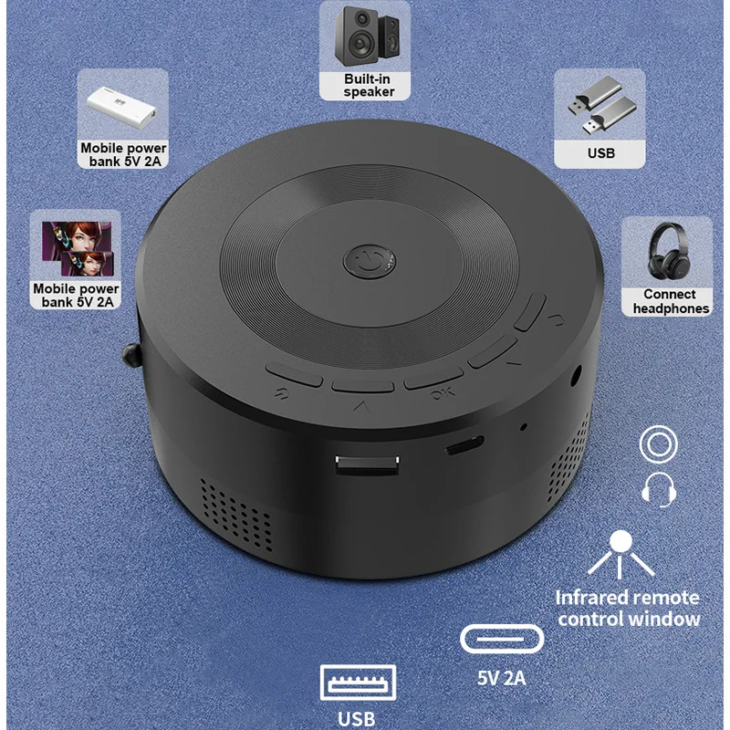 Mobile phone screen mirror portable children's monitor mobile phone animation 1080P CRT mini projector home projector