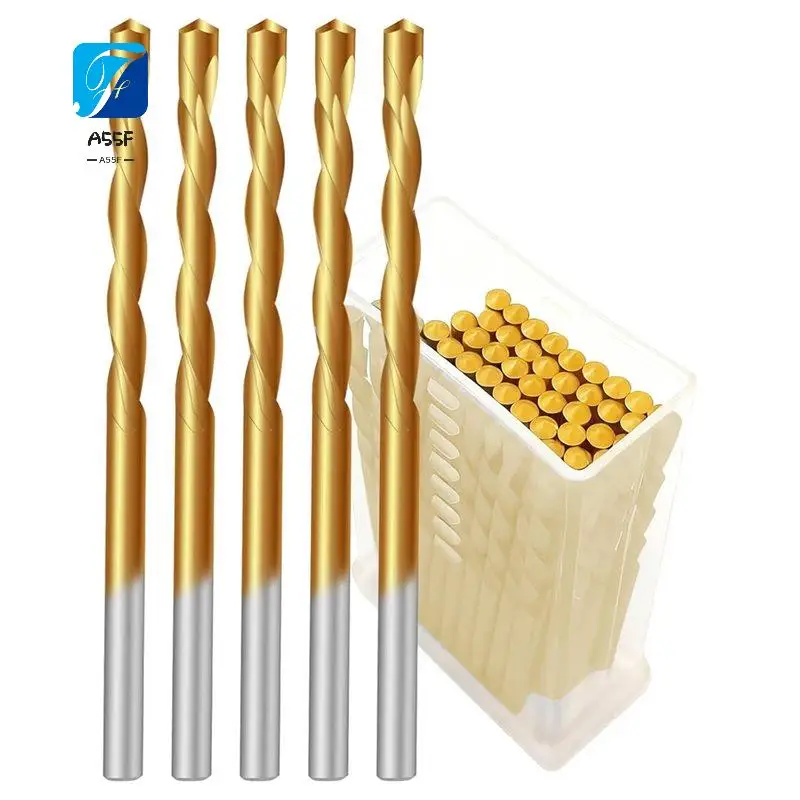 A55F-1/8 Inch 50Pcs Drywall Router Bits - HSS Guide Point Drywall Cutting Drill Bits For Reliable Cuts On Drywall And Wood