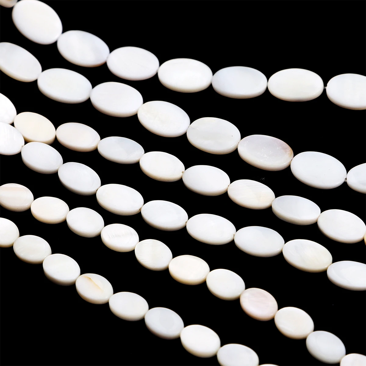 Natural White Shell Beads Mother Of Pearl Flat Oval Teeth Star Freshwater Chip Beads For Jewelry Making DIY Necklace Bracelet