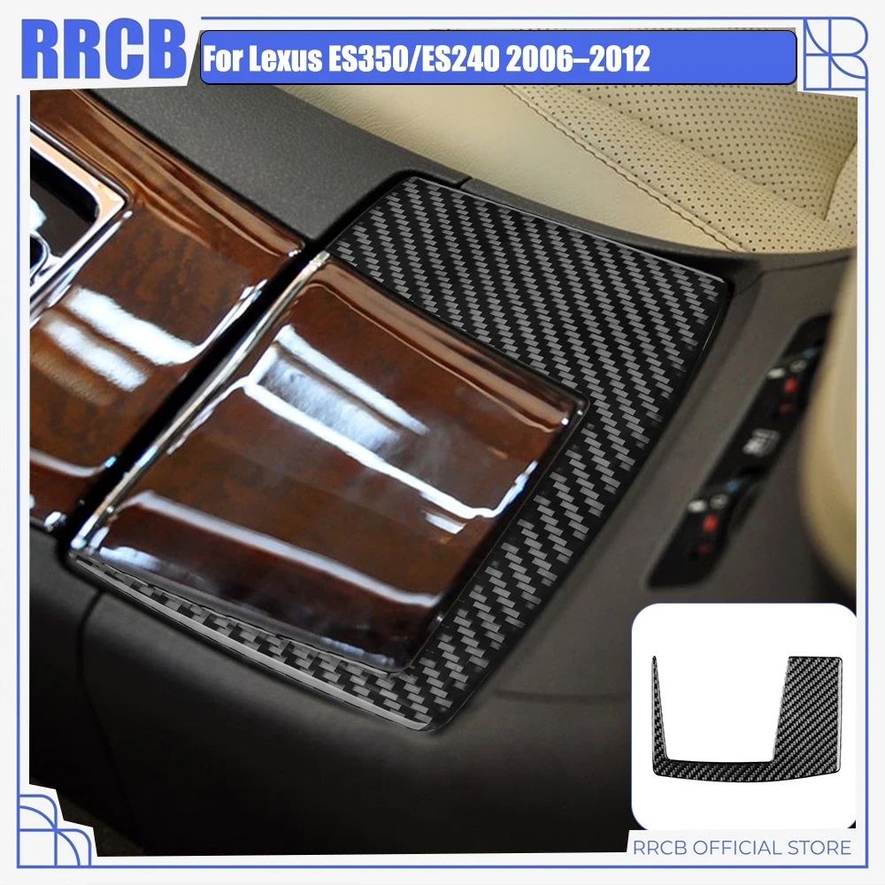For Lexus ES350 ES240 XV40 2006 2007 2008 2009 2010 2011 2012 Real Carbon Fiber Reading Light Sunglasses Holder Trim