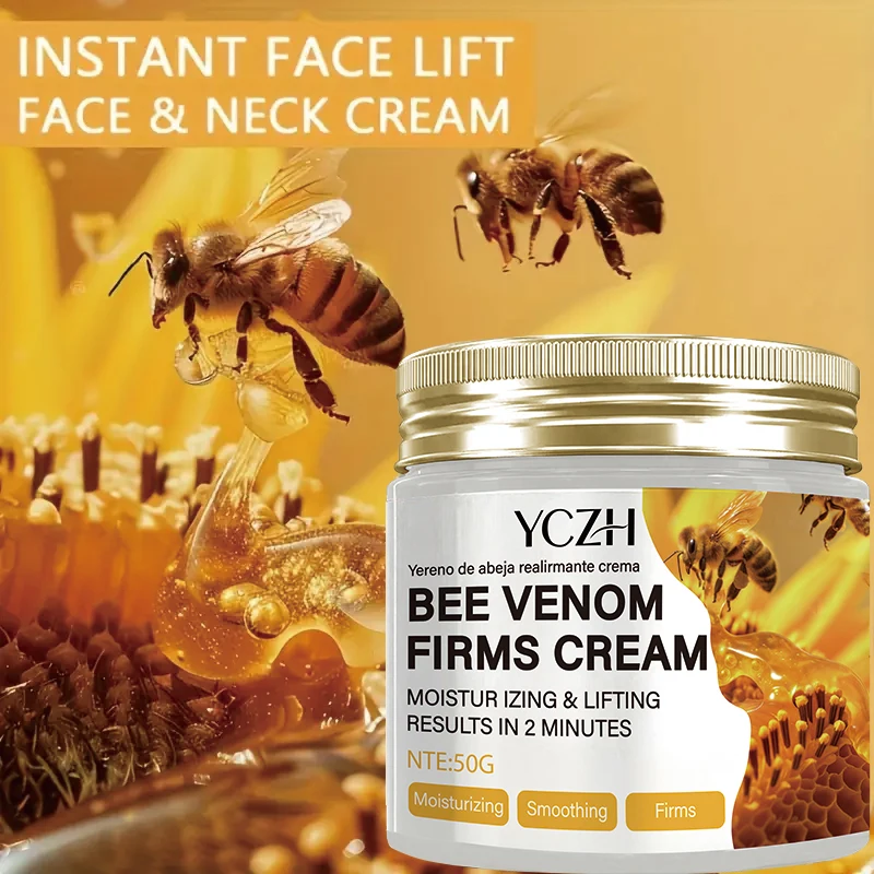 قطعة واحدة من لوشن شد سم النحل للوجه والجسم واليدين - مكونات طبيعية، تحتوي على تركيبة مضادة للتجاعيد، مما يجعل البشرة أكثر ثباتًا وناعمًا، مناسبة لجميع أنواع البشرة بشكل جميل، لوشن مرطب #2