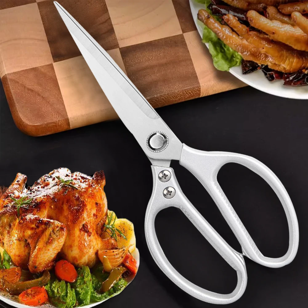 1~4PCS WXCOO Kitchen Knife Set Japanese Santoku Knife with Powerful Chicken Bone Scissor Damascus Kitchen Knife Accessories