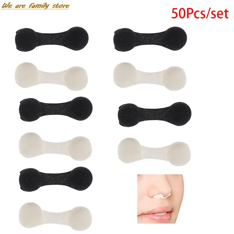 50pcs//lot anti-pollution opalovací nosní kolíček sprej nos filtrů houba black/white