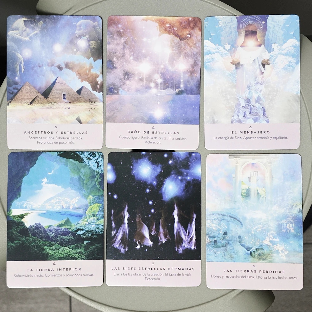

Starseed Oracle Deck Spanish Language 53 Pcs Oracle Cards 10.4*7.3cm