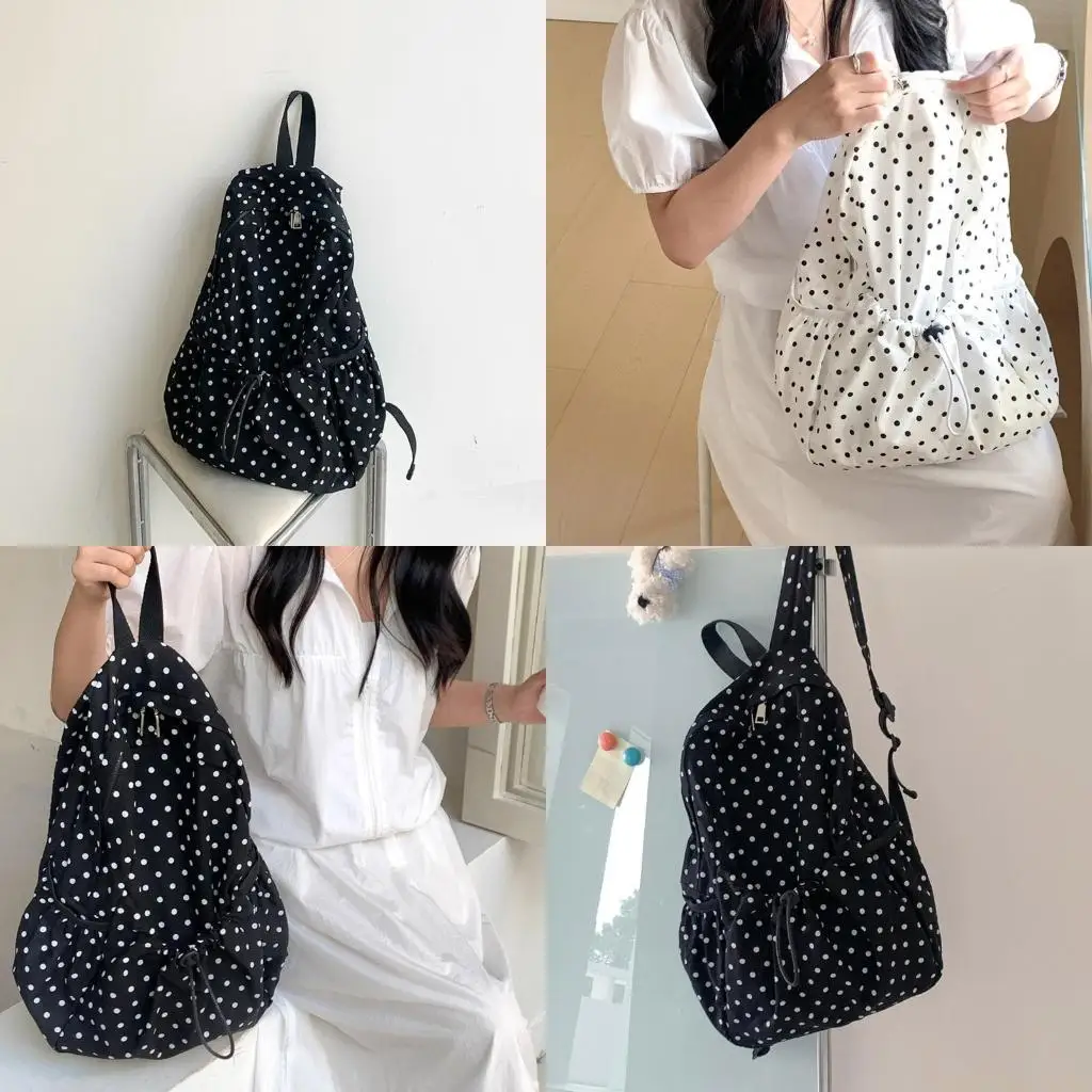 

X90D Студенческая школьная рюкзаки рюкзаки для школьников рюкзаки рюкзаки рюкзаки Polkas Dot Rucksack Японские стили дневные