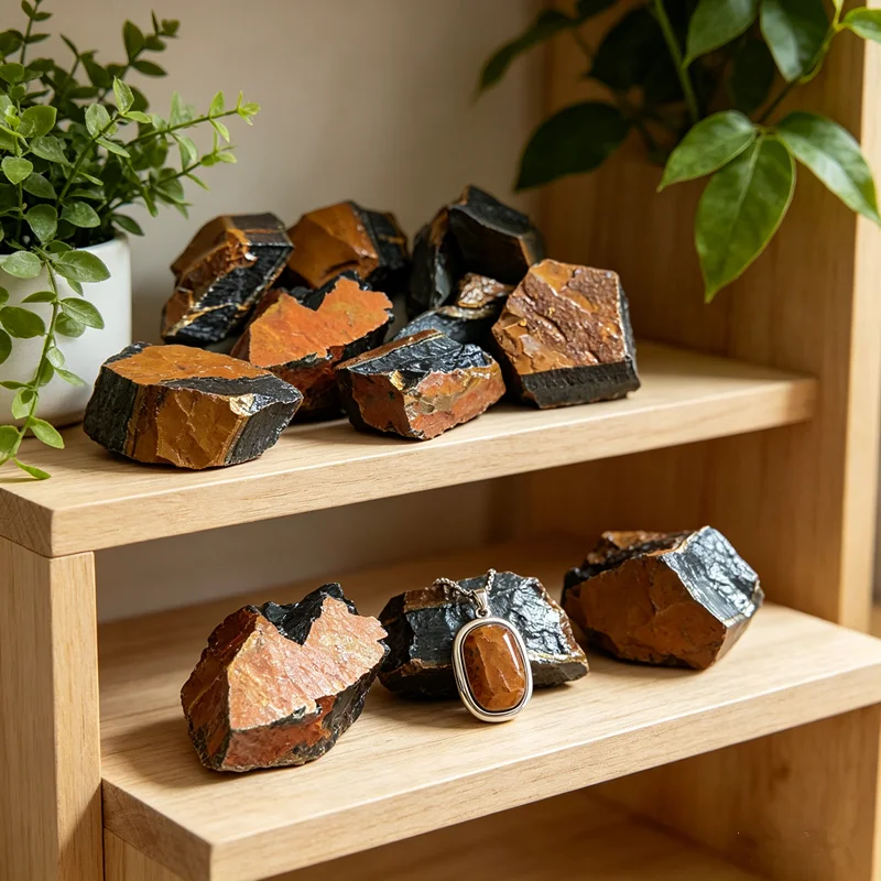 Natural Blue Tiger's Eye Stone Gemstone Premium Quality for Jewelry Making Energy Healing Specimen Tank Home Decoration Stone