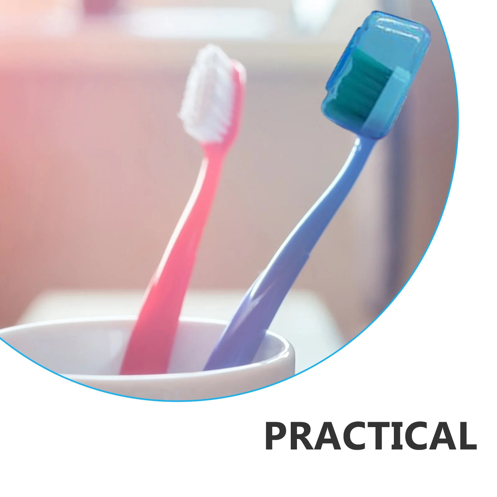 

30pcs Portable Toothbrush Cover Dustproof Hygienic Travel Cap For Use Plastic Storage Holder Mouth