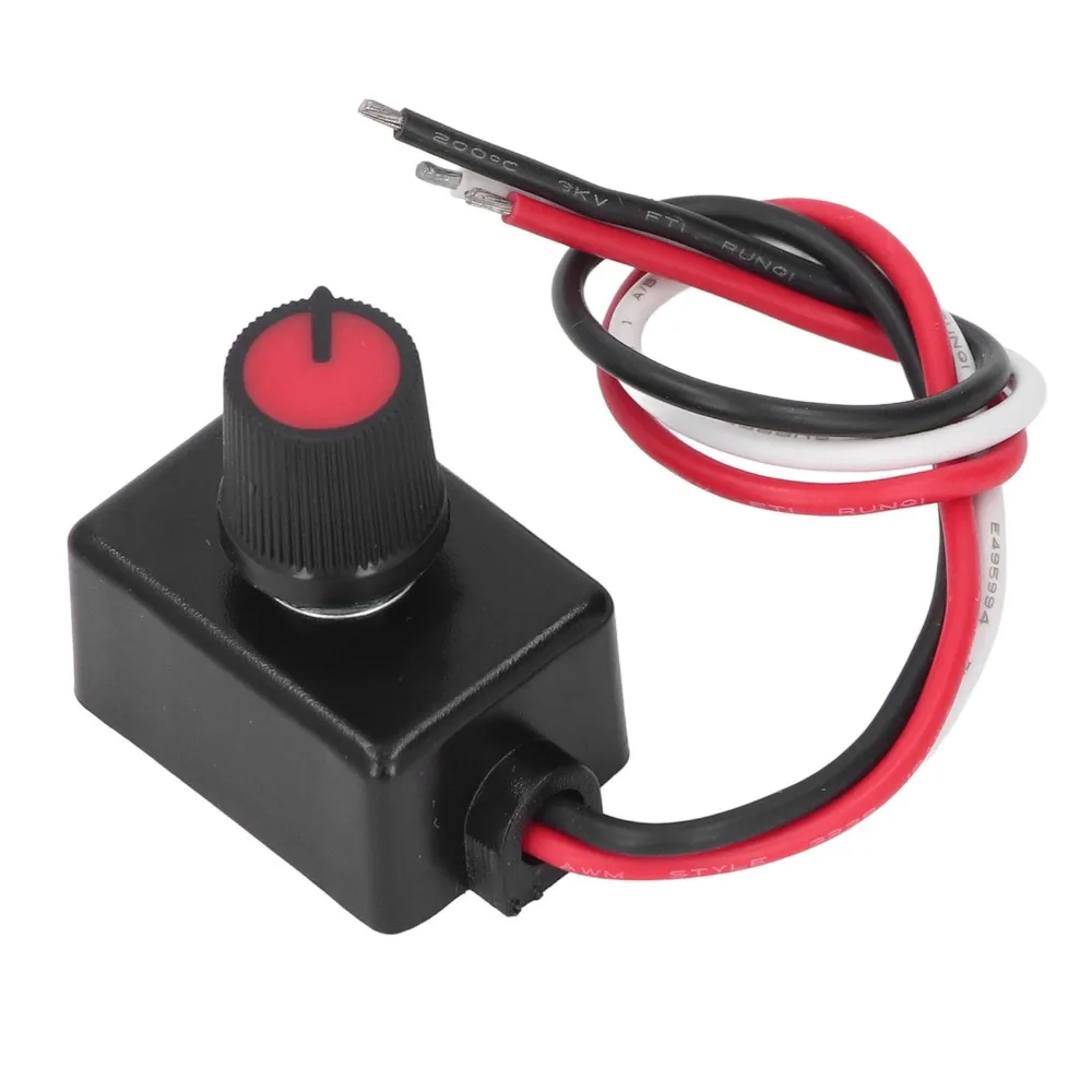 

Easy 12-24V DC Dimmer Knob Controller Mini Size ABS PWM Dimmer Rotary Knob Rotary Switch RV Lighting