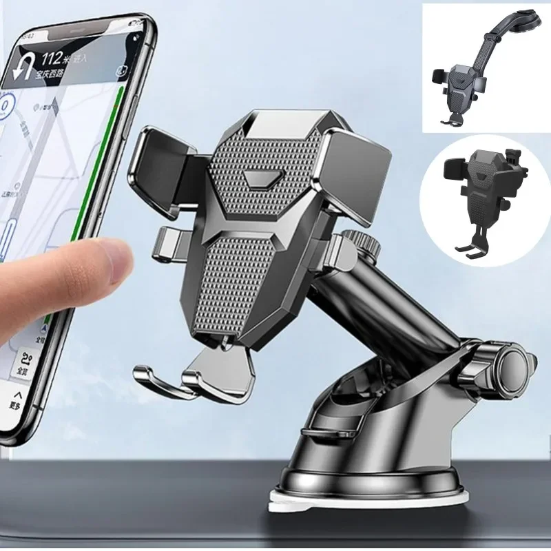 

Универсальный автомобильный держатель для телефона на присоске, подставка для мобильного телефона с GPS, поддержка мобильного телефона для iPhone 15 14 Pro, подставка для телефона Xiaomi Huawei Samsung