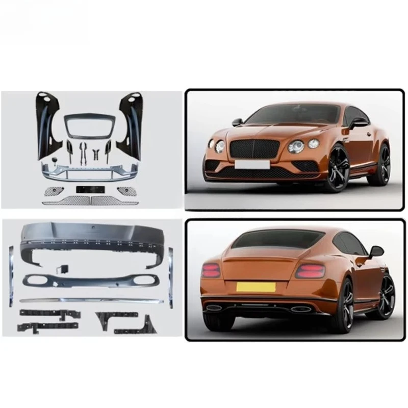 Hot Selling Body Kit for Bentley Continental Gt Upgrade Car Bumper Assembly Engine Hood Side Skirt Fender Led Headlight Bodykit view 4