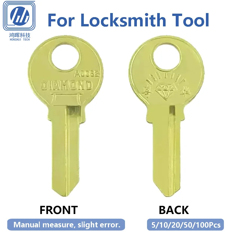 5-100Pcs/Lot Uncut Cooper Blank Keys Domestic Residence Lock Replica Hardware Household Doors Locksmith Supplies 20.5x7.52x1.6mm view 5