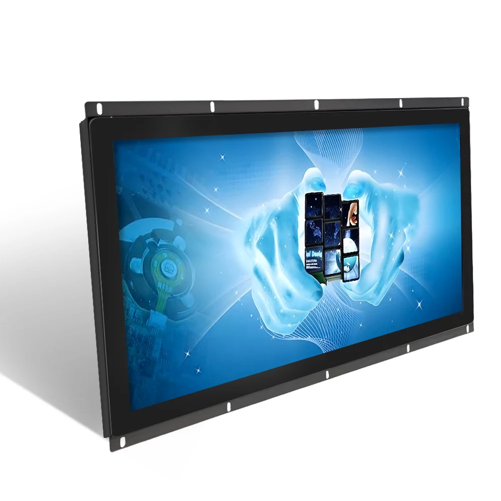 Industrial 10.1 12.1 13.3 14 15.6 17 18.3 Inch Pcap Waterproof Multi Touch Points USB EETI Controller Touch Screen Monitors