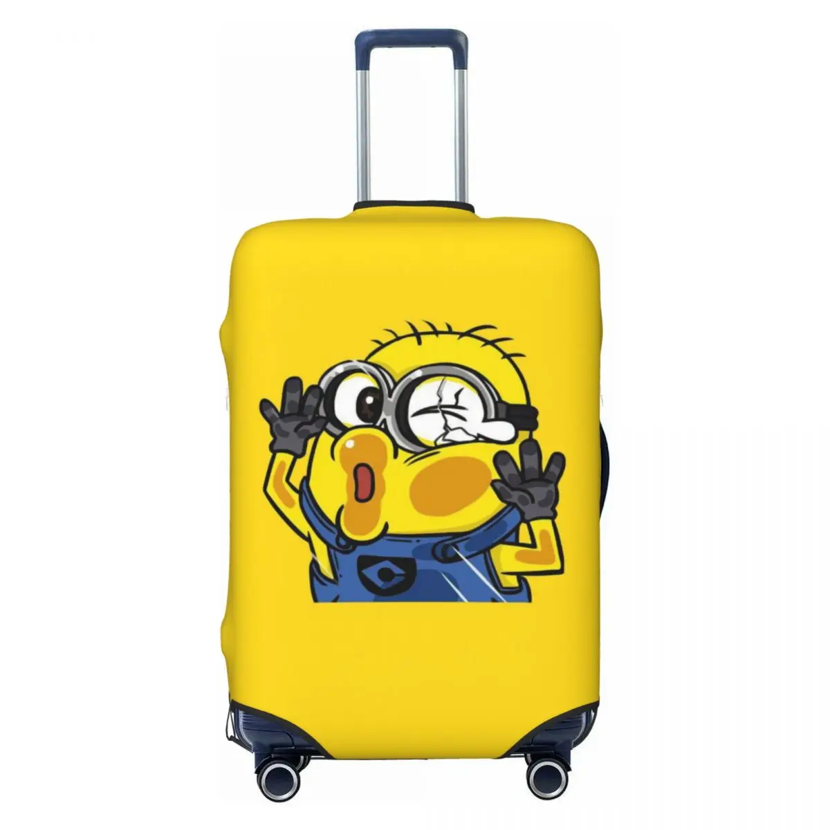 

Custom Yellow Man Luggage Cover Cute Suitcase Protector Covers Suit For 18-32 inch