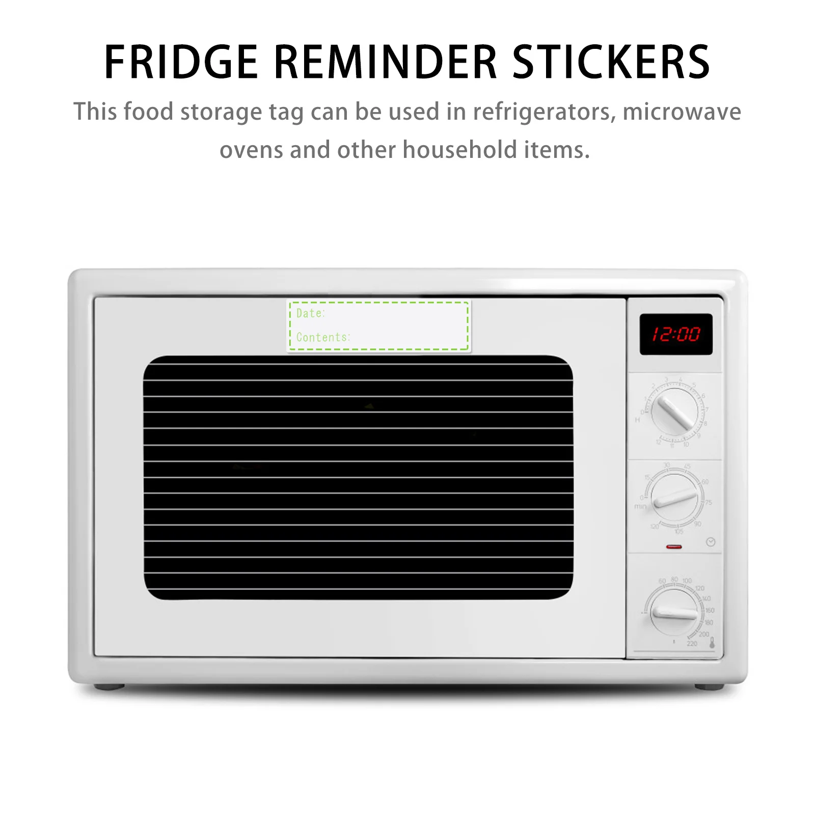 

1 Roll Food Stickers Strong Adhesive Cold Resistant Label for Jam Jars Preserving Containers Date Content Marker Kitchen Use