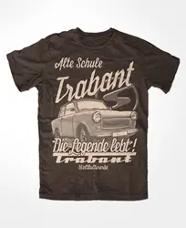 トラバントディーレジェンドTシャツ、ブラウンs51 gdrトラバant Hudo Businitage p50