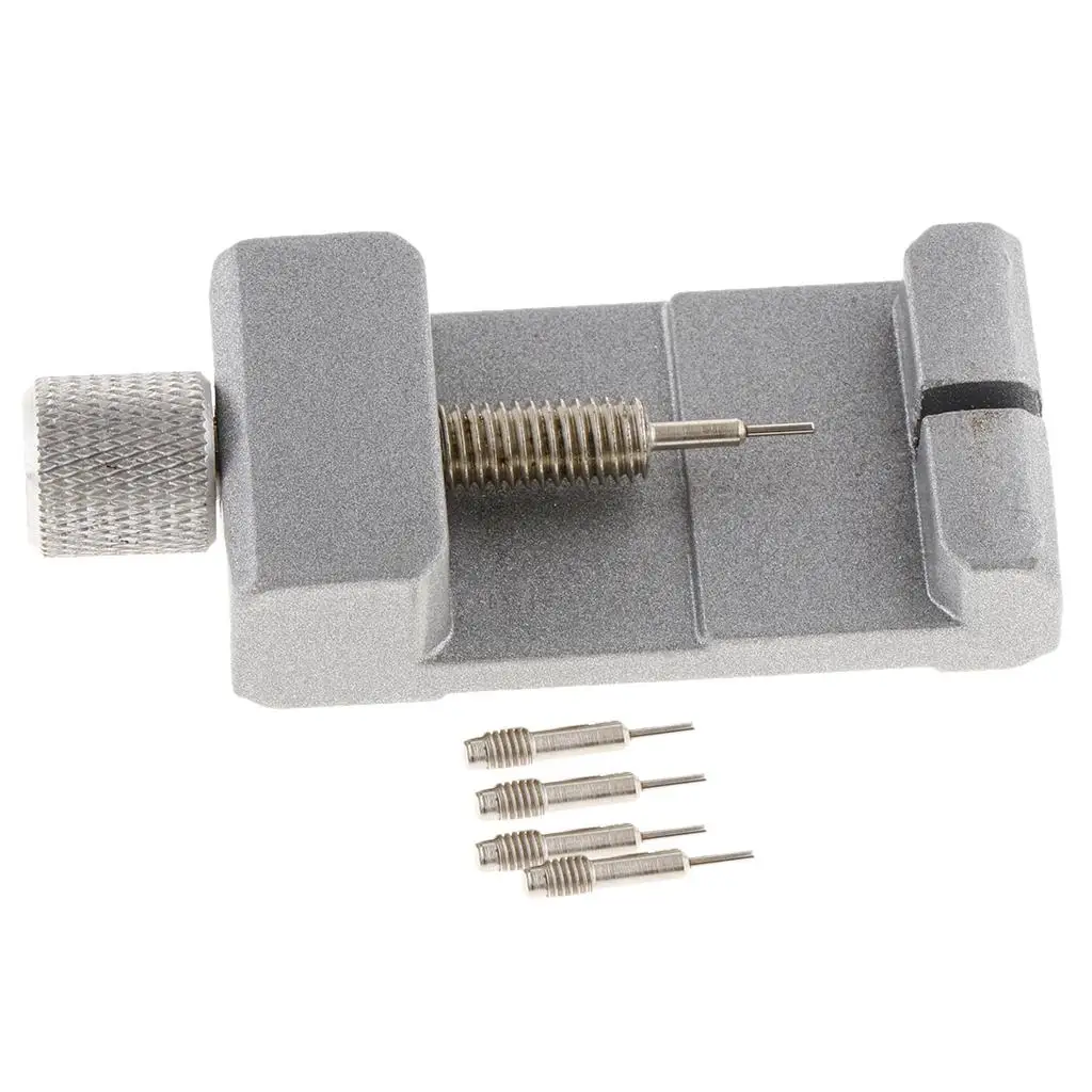 Watch Band Repair Tool Adjustable Link Pin Remover Holder for Watch Strap Pins Replacement and Bracelet Adjustment