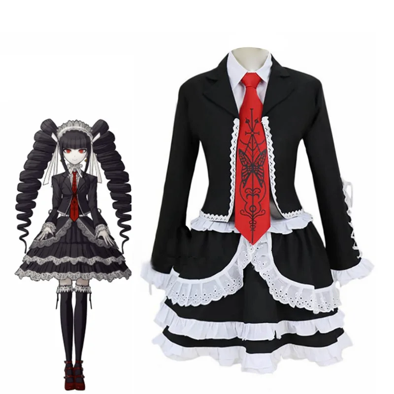 

Danganronpa Wheel Dance Cosplay Celestia Ludenberg Gothic Lolita Dress