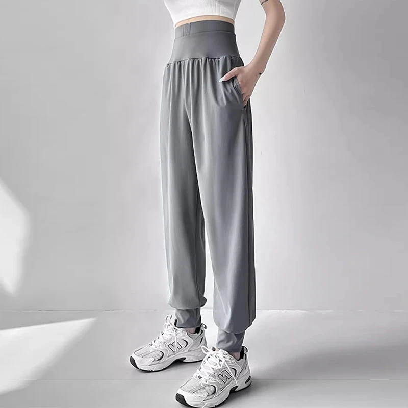 Jogger Pants Women Tommy Control High Waist Sports Pants Women Baggy Tracksuit Trousers Running Training Pants Corset Sweatpants