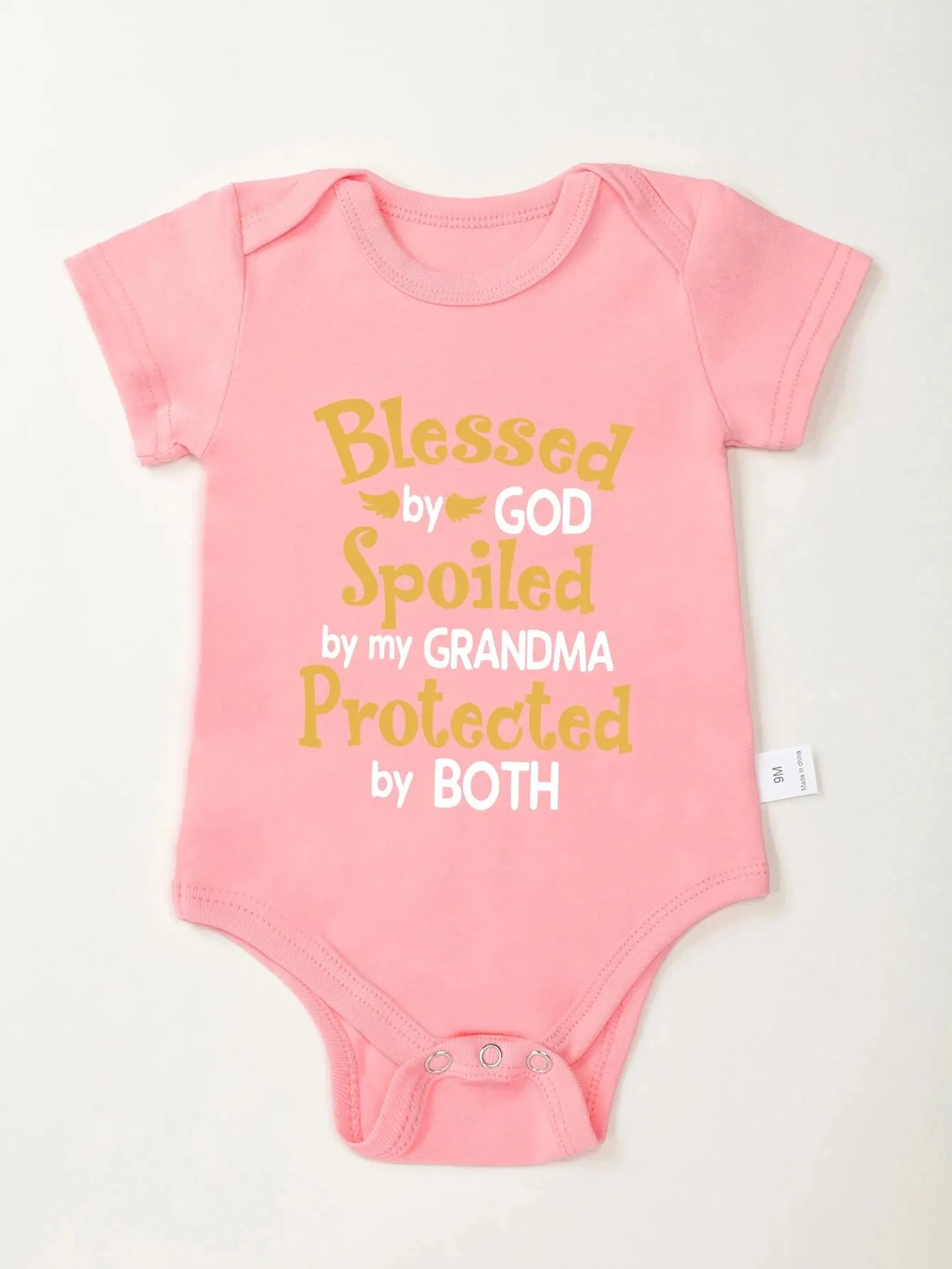 Aesthetic Newborn Clothes Fine Print Pink Cotton Infant Onesie American Style Harajuku Cute Baby Girl Bodysuit Free Shipping
