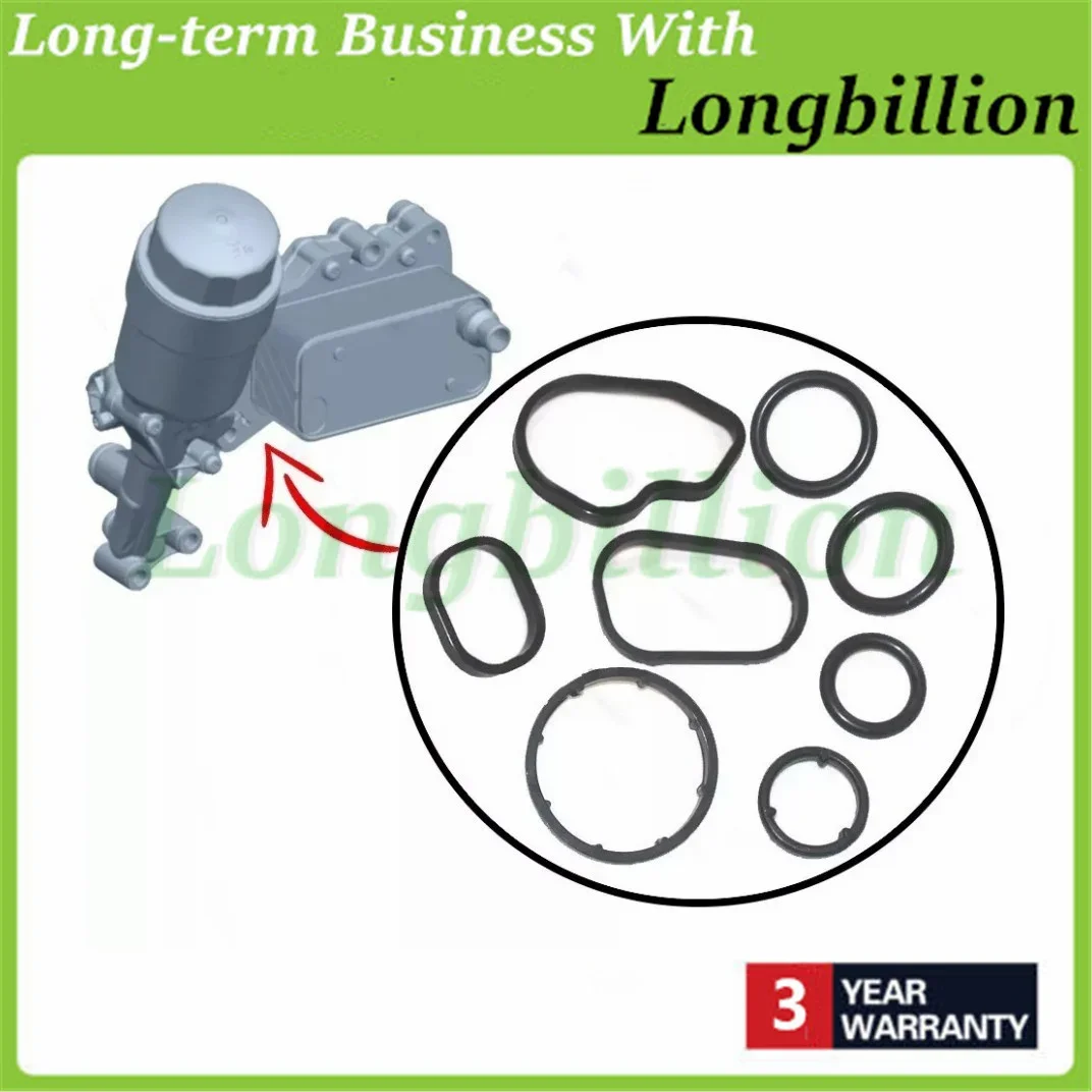 ออยล์คูลเลอร์ชุดซีลน้ำมันหล่อเย็น OM651 6511801310 6511800665 6511800810สำหรับเมอร์เซดีส E-CLASS