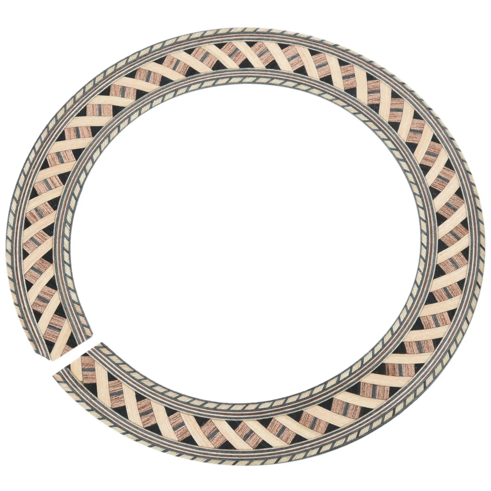 Clássica Rosette Wood Inlay, Guitarra Soundhole, Inner Dia, 93mm