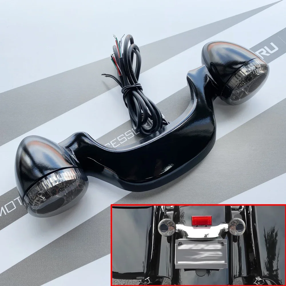 

Bright black Rear LED Brake Light Turn Signal Bar For Harley Touring Street Road Glide 2010-2019 11 12 13 14 15 16 17 18