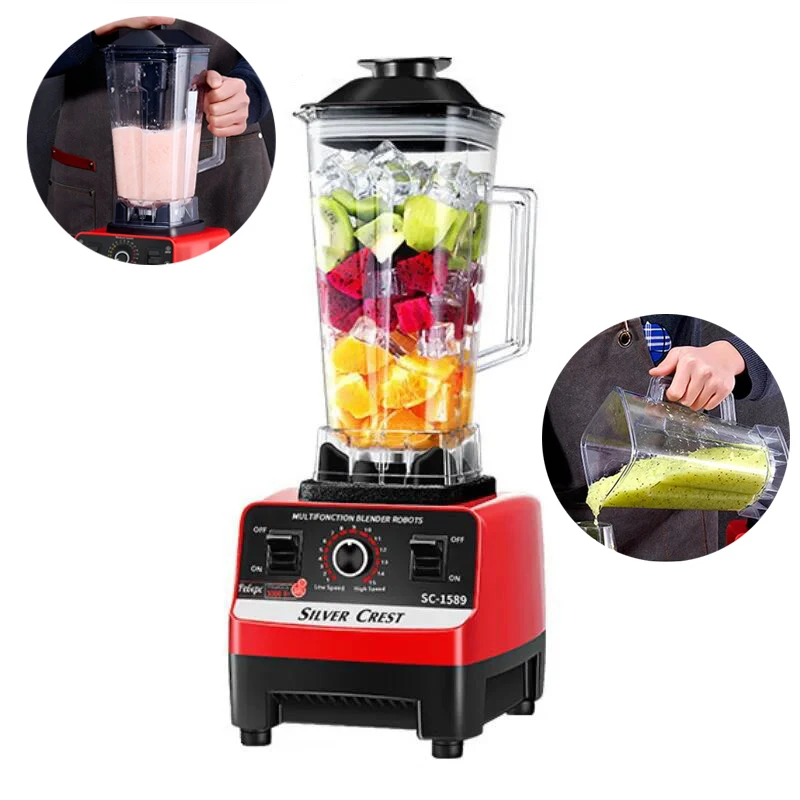 2L Professional Countertop Blender Multifunctional Mixer Make Shakes And Crush Technology for  Frozen Fruit and Smoothies Ice