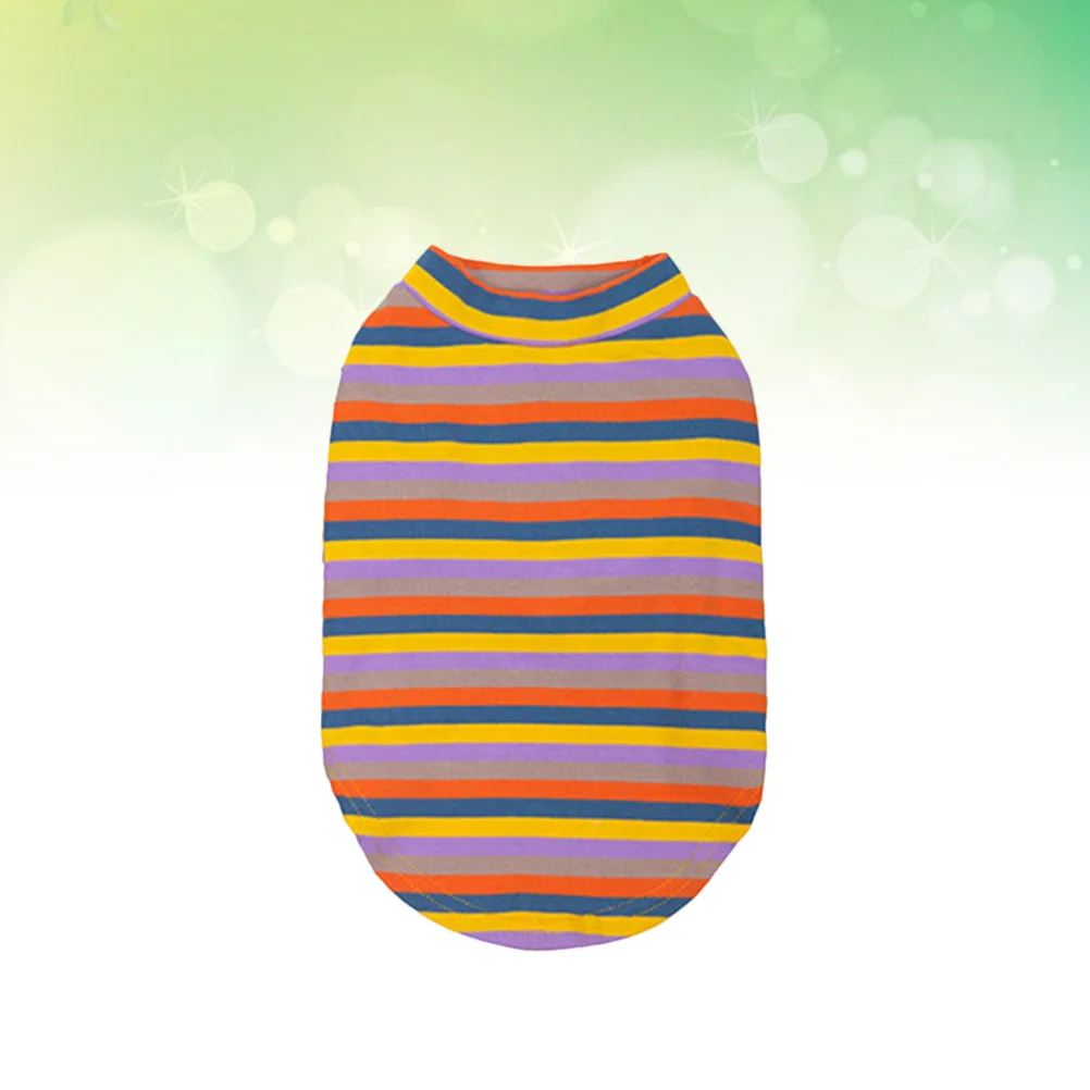 

Autumn Winter Stripe Pet Knitted Clothes Purple Xl Dog Puppy Leisure Costume Fashionable Durable Easy on Dog Clothes