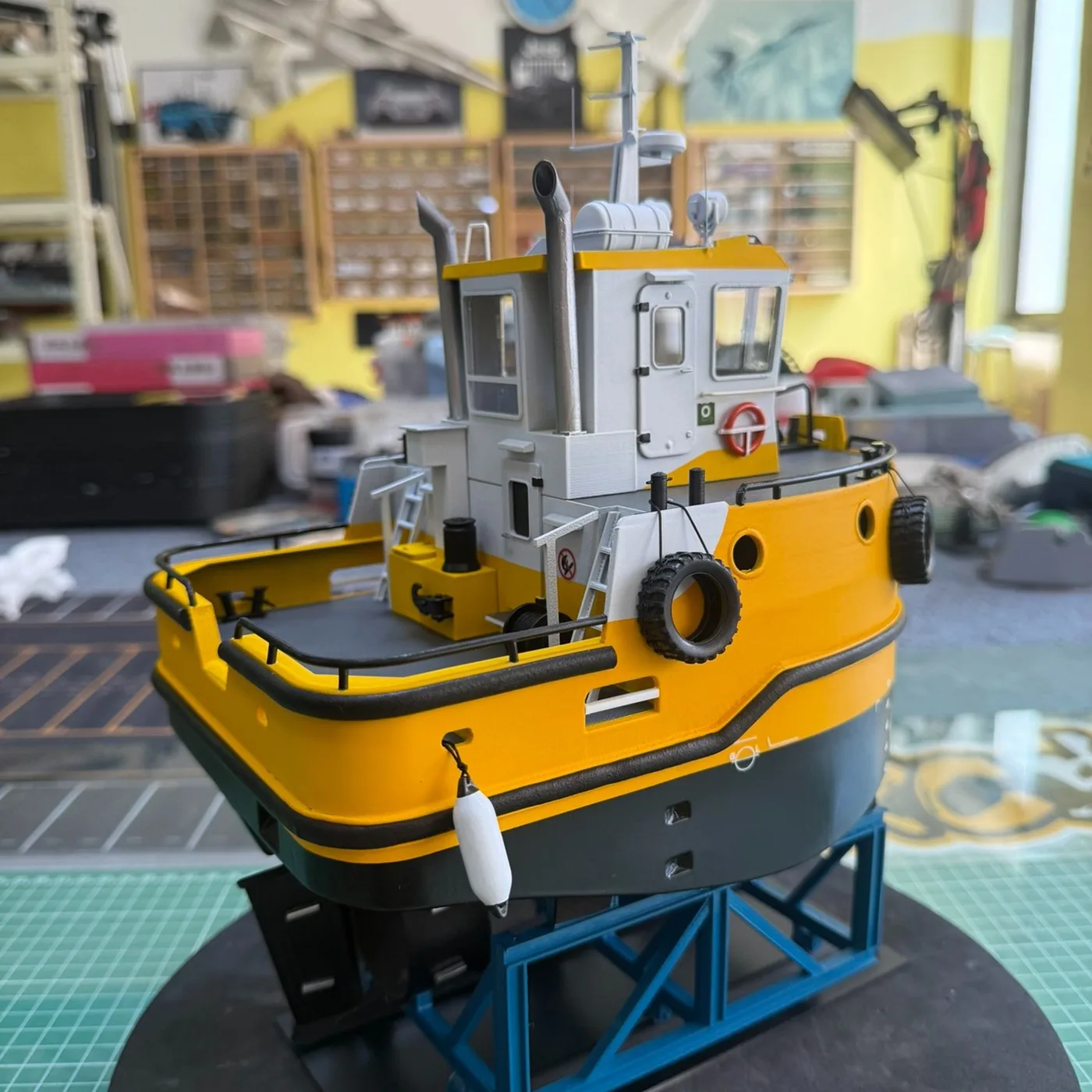 RC Boot 22 cm Simulatie Mini Rescue Afstandsbediening Boot Borstelloze Motor RC Push Boot Model RTR Jongen Speelgoed Cadeau