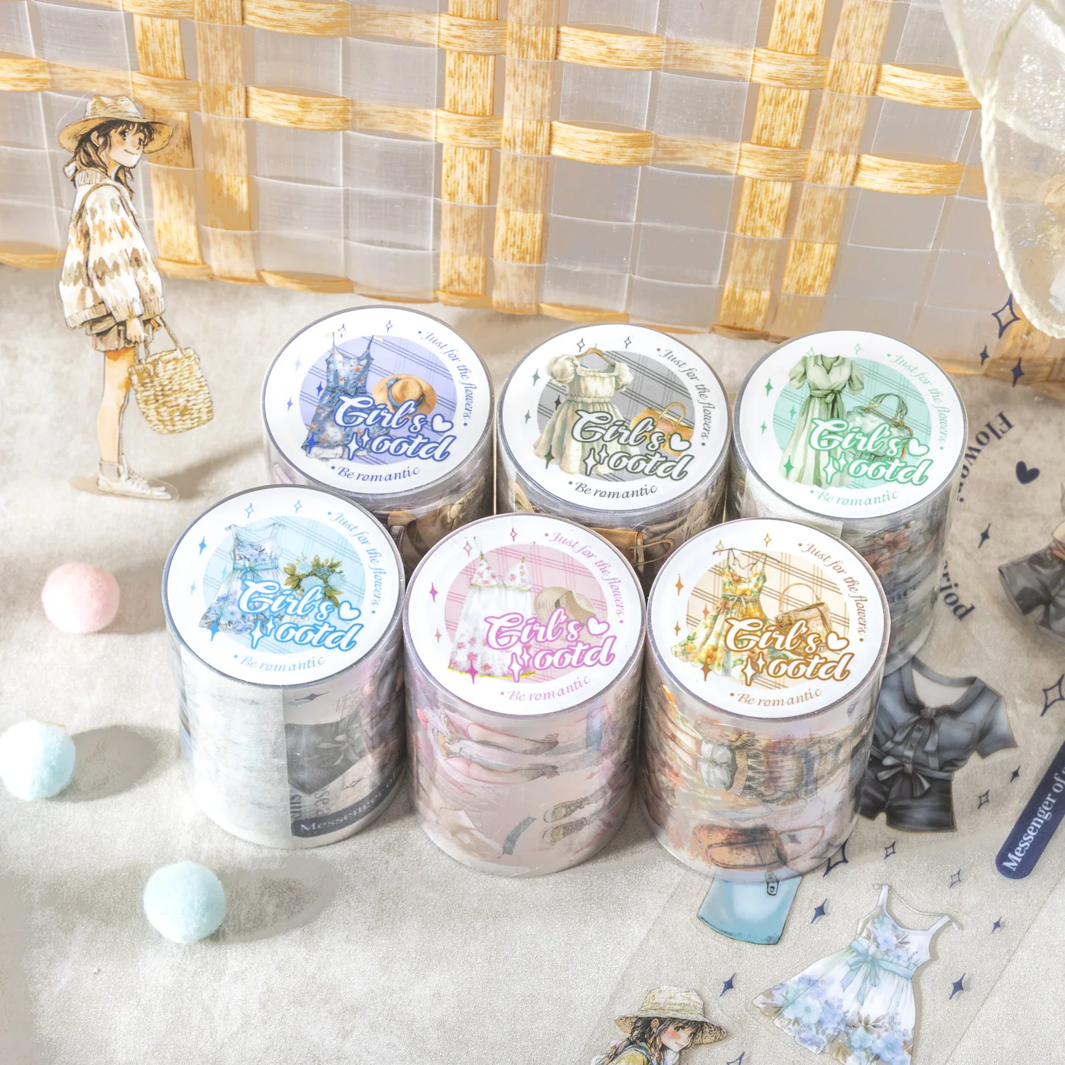 

1-рулонная лента васи с вырезами на тему ежедневного коллажа, подходит для скрапбукинга, принадлежности для коллажа для скрапбукинга своими руками, чехол для телефона