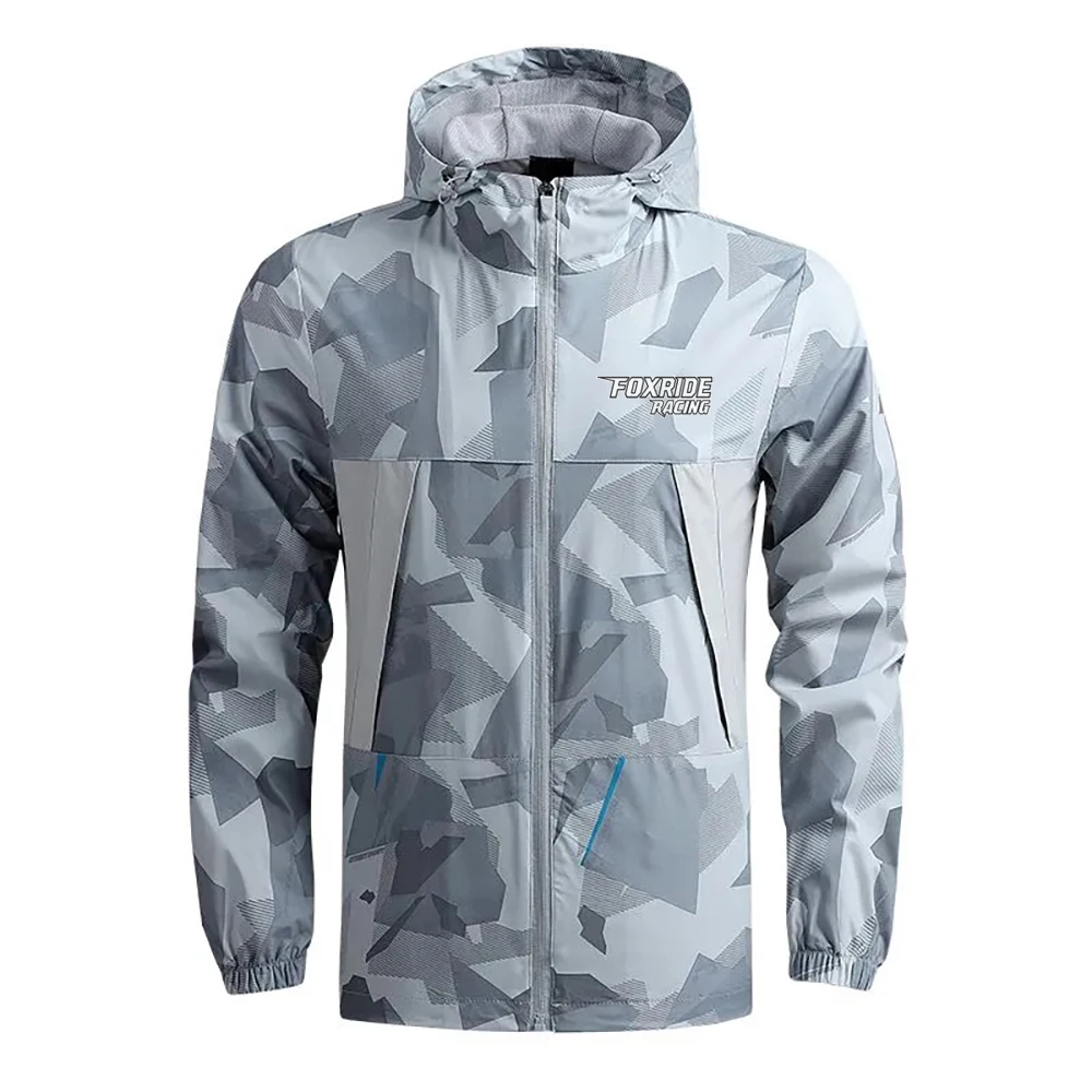 FOXRIDE RACING Herren Windbreaker Radsport Rennrad Mountainbike Jacken Herren Chubasquero Ciclismo Hombre Fahrradbekleidung MTB Jacke