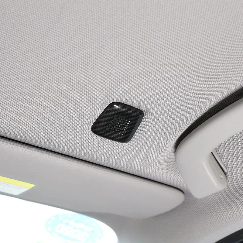 

For Toyota GR Supra A90 MK5 2019-2026 ABS Carbon Fiber Car Roof Microphone Frame Cover Trim Stickers Interior Car Accessories