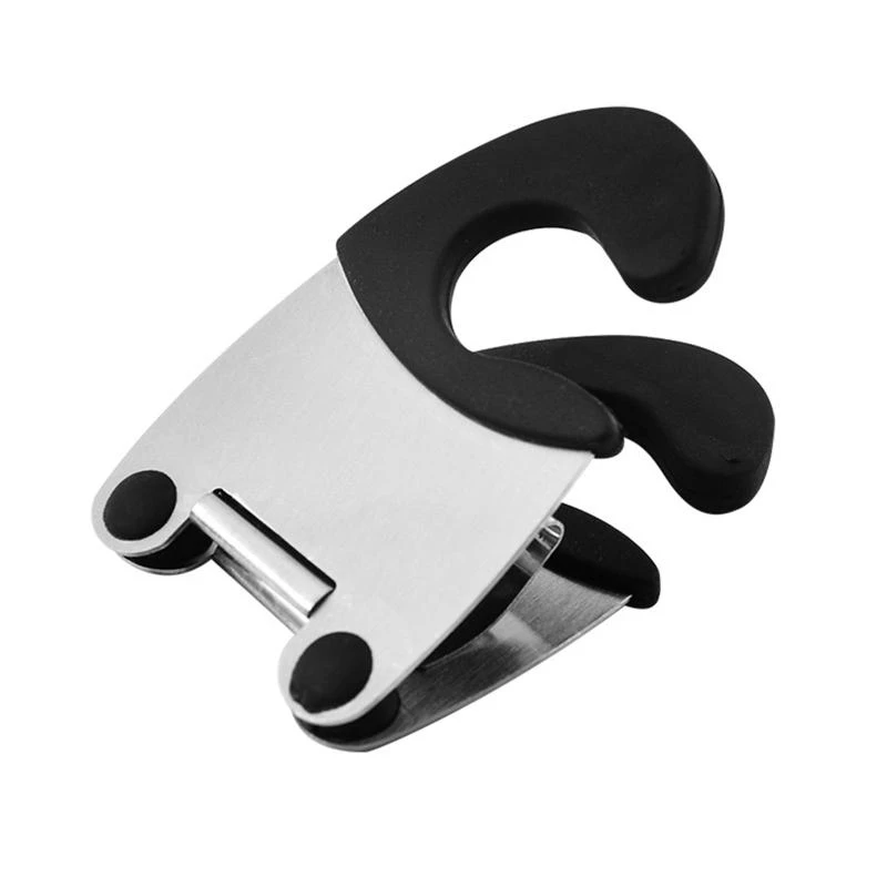 

Stainless Steel Pot Clip Clamp Tong Holder Pot Pan Spoon Holder Spatula Storage Rack Utensils 2 Colors for Kitchen