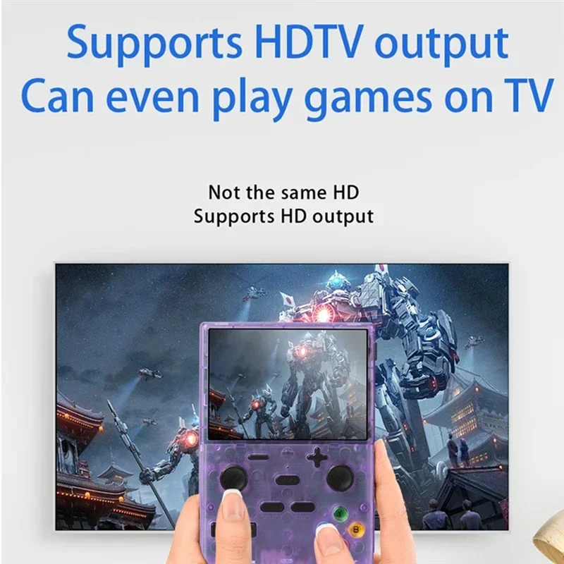 ELEC-XGB35 console de jogos portátil 10000 + jogos tela de 3,5 polegadas linux suporta console de jogos arcade de jogador duplo para ps1 gba