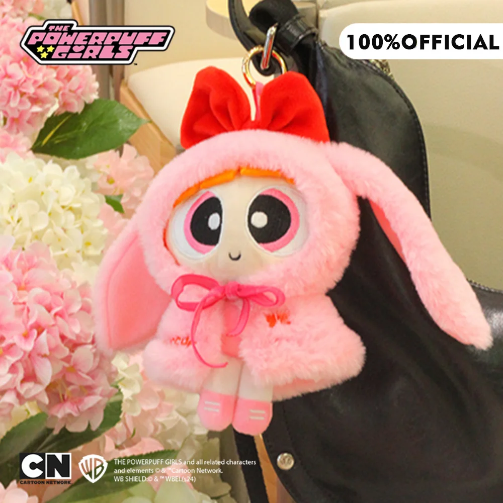 本物のパワーパフガールズケープシリーズ漫画ぬいぐるみキーホルダーかわいいアニメブロッサムバブルバッグ装飾おもちゃ女の子ギフト