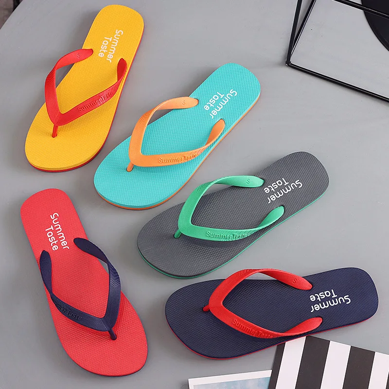 Men's Flip-flops Summer Indoor Outdoor Lightweight Comfortable Non-slip Street Walking Beach Vacation Slides Sandalias Hombre image 2