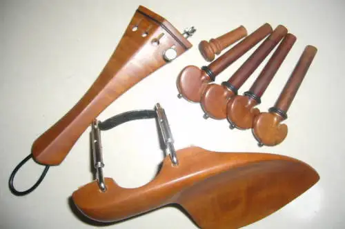 

5 set of jujube wood viola parts, chinrest, tailpiece , endpin, pegs.