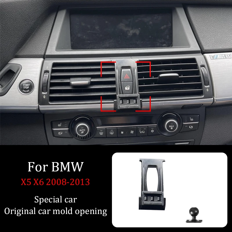 For BMW X5 X6 E70 E71 E72 05-17 Car Mobile Phone Infrared Sensor Bracket Wireless Charger DIY Custom Pattern Navigation Bracket