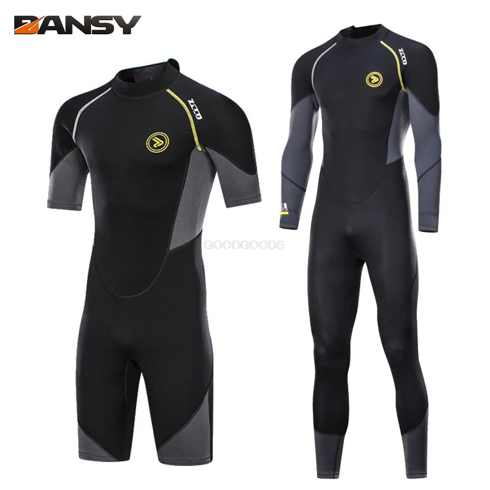 

Neoprene Wetsuit Men Diving Suit For Snorkeling Scuba Diving Swimming Kayaking Kite Surfing Full Wetsuit Fleece Lining