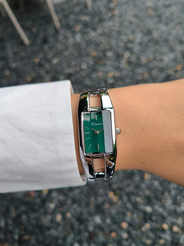 ساعة نسائية على شكل سوار فاخرة ومتطورة، تصميم مربع عصري ومتعدد الاستخدامات، 2026 ساعة كوارتز نسائية جديدة. #5