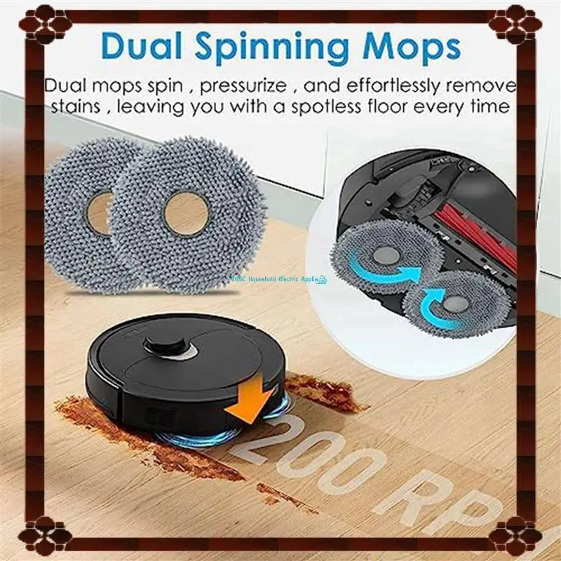 Almohadillas de fregona al vacío 24X para Roborock Q Revo Robot repuestos de aspiradora Accesorios entrega en 24 horas