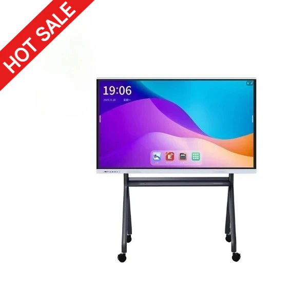 55/65/75/86/98/110 Inch Interactive Smart Whiteboard, Touch Screen LCD Display With Wheels, For School Education or meeting