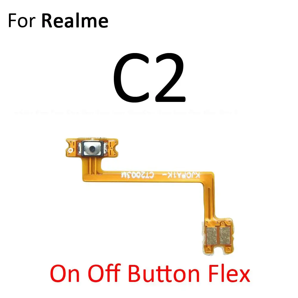 Switch Power ON OFF Key Mute Silent Volume Button Ribbon Flex CableFor OPPO Realme C1 C2 C3 C3i C11 C12 C15 C17 C25 C25s